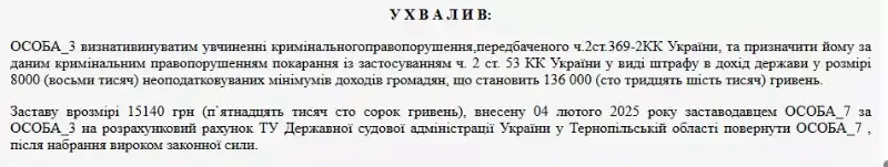Хотів “допомогти” скласти іспит за хабар – отримав штраф 136 тисяч гривень